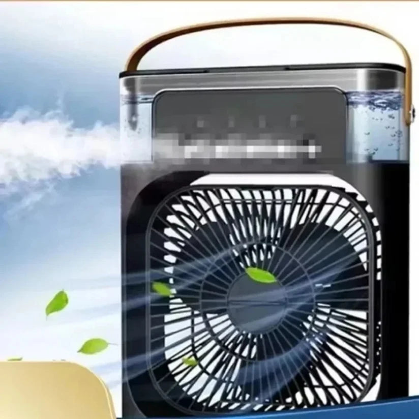 Summer Multifunctional Desktop Fan Air Humidifier Five-hole Spray Fan 3 In 1 silent air cooler Portable Practical Cooling Fan